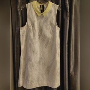 BCBGeneration Sleeveless Dress with Yellow Collar